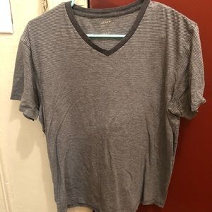 Striped J. Crew V Neck T-Shirt